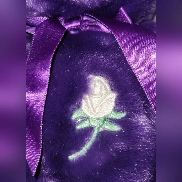 Ty Beanie Buddy Large 14" Princess Diana Bear Plush 1998 White Rose MWMT - Picture 5 of 5